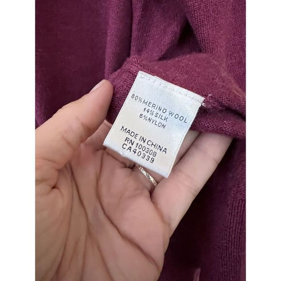 Peter Millar Berry V-Neck 100% Merino Wool Pull Over Mens XL Sweater - Picture 4 of 7